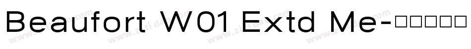 Beaufort W01 Extd Me字体转换